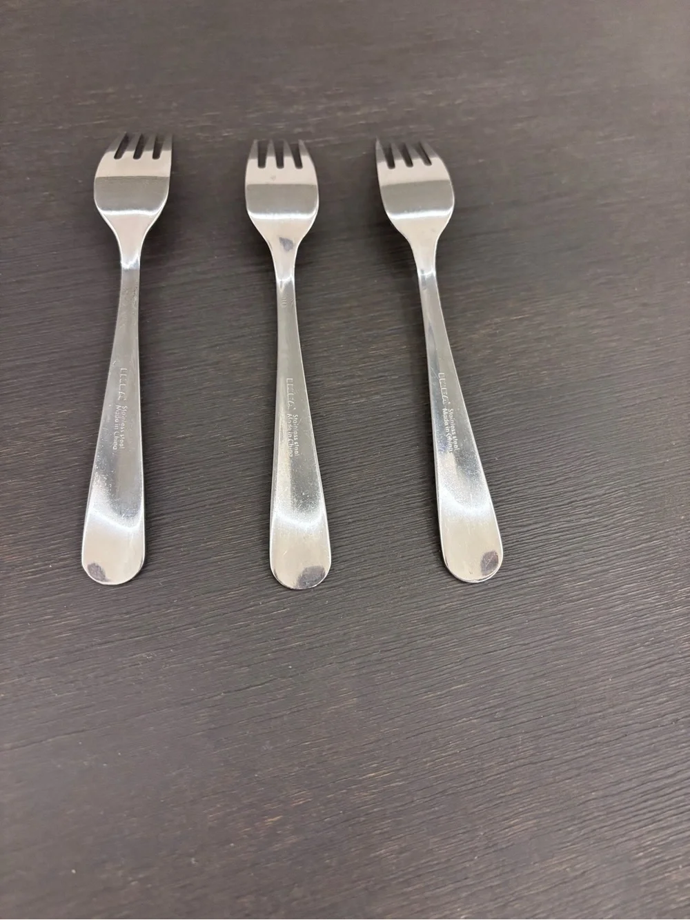 Lot 3 IKEA DRAGON Stainless Steel Salad Appetizer Forks Flatware Replacement